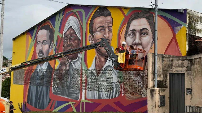 Araxá dá início à transformação de ginásios em galeria de arte a céu aberto